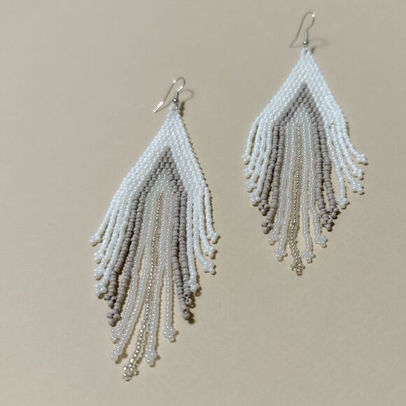 tassel drop earrings N808 - Picture 3 of 4